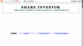 What Shareinvestorblog.com website looked like in 2017 (6 years ago)