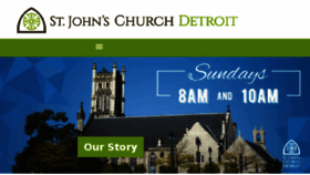 What Stjohnsdetroit.org website looked like in 2017 (6 years ago)