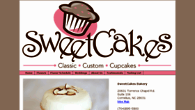 What Sweetcakesbakery.com website looked like in 2017 (6 years ago)