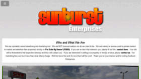 What Sunburstenterprises.com website looked like in 2017 (6 years ago)