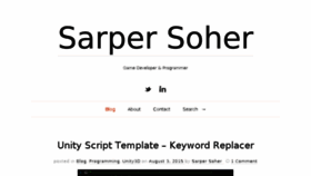 What Sarpersoher.com website looked like in 2017 (6 years ago)