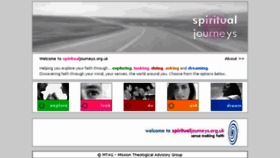 What Spiritualjourneys.org.uk website looked like in 2017 (6 years ago)