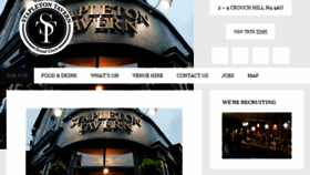 What Stapletontavern.com website looked like in 2017 (6 years ago)