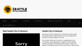 What Seattlecityoflit.org website looked like in 2017 (6 years ago)