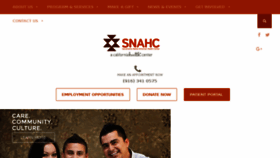 What Snahc.org website looked like in 2017 (6 years ago)