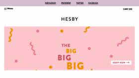 What Shophesby.com website looked like in 2017 (6 years ago)