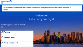 What Sydneyairportshopping.com.au website looked like in 2017 (7 years ago)