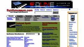 What Synthmuseum.com website looked like in 2017 (6 years ago)