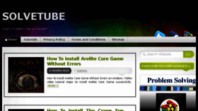 What Solvetube.com website looked like in 2017 (6 years ago)