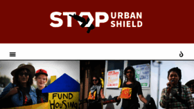 What Stopurbanshield.org website looked like in 2017 (6 years ago)