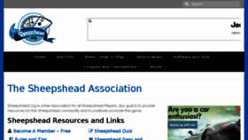 What Sheepshead.org website looked like in 2017 (6 years ago)