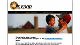 What Skfood.com website looked like in 2017 (6 years ago)