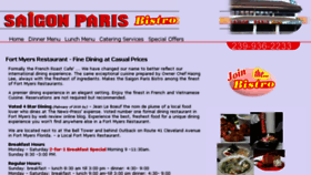 What Saigonparisbistro.com website looked like in 2017 (6 years ago)