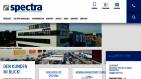 What Spectra.ch website looked like in 2017 (6 years ago)