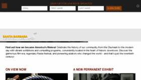 What Santabarbaramuseum.com website looked like in 2017 (6 years ago)