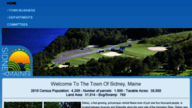 What Sidneymaine.org website looked like in 2017 (6 years ago)
