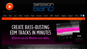 What Sessionbandapp.com website looked like in 2017 (6 years ago)