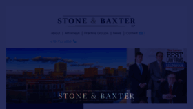 What Stoneandbaxter.com website looked like in 2017 (6 years ago)