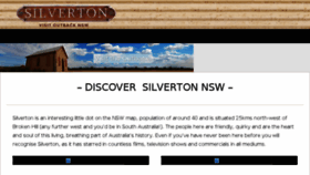 What Silverton.org.au website looked like in 2017 (6 years ago)