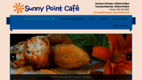 What Sunnypointcafe.com website looked like in 2017 (6 years ago)