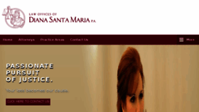 What Santamarialaw.net website looked like in 2017 (7 years ago)