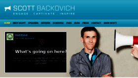 What Scottbackovich.com website looked like in 2017 (6 years ago)