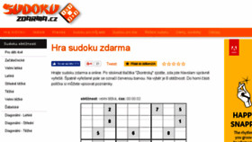 What Sudokuzdarma.cz website looked like in 2017 (6 years ago)