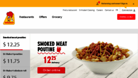 What St-hubert.ca website looked like in 2017 (6 years ago)