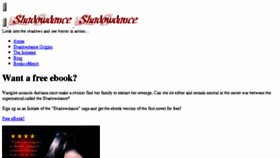 What Shadowdancesaga.com website looked like in 2017 (6 years ago)
