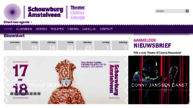 What Schouwburgamstelveen.nl website looked like in 2017 (6 years ago)