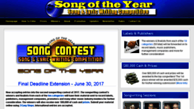 What Songoftheyear.com website looked like in 2017 (6 years ago)