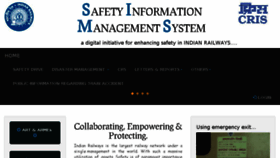 What Safety.indianrail.gov.in website looked like in 2017 (6 years ago)