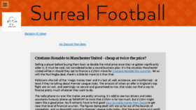 What Surrealfootball.com website looked like in 2017 (6 years ago)