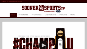 What Soonersports.tv website looked like in 2017 (6 years ago)
