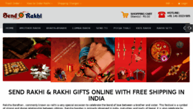 What Send-rakhi.com website looked like in 2017 (6 years ago)