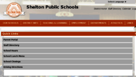 What Sheltonpublicschools.org website looked like in 2017 (6 years ago)