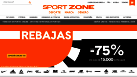 What Sportzone.es website looked like in 2017 (6 years ago)