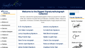 What Signaturesdb.com website looked like in 2017 (6 years ago)