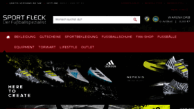 What Sport-fleck.de website looked like in 2017 (6 years ago)