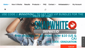 What Snapwhite.com website looked like in 2017 (6 years ago)