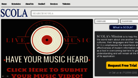 What Scola.org website looked like in 2017 (8 years ago)