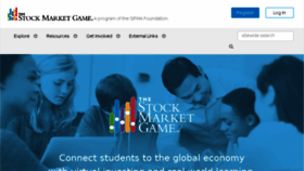 What Stockmarketgame.com website looked like in 2017 (6 years ago)