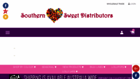 What Southernsweet.com.au website looked like in 2017 (6 years ago)
