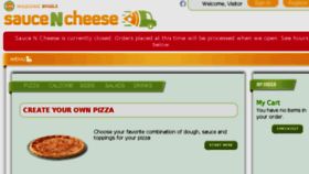What Saucencheese.com website looked like in 2017 (6 years ago)