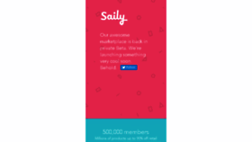 What Saily.co website looked like in 2017 (6 years ago)