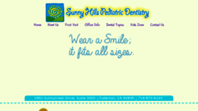 What Sunnyhillspediatricdentistry.com website looked like in 2017 (6 years ago)