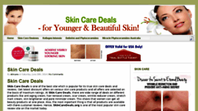 What Skincaredeals.org website looked like in 2017 (6 years ago)