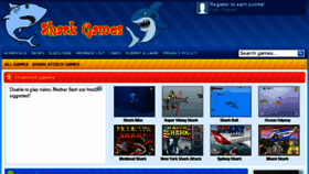What Shark-games.net website looked like in 2017 (6 years ago)
