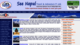 What See-nepal.com website looked like in 2017 (6 years ago)