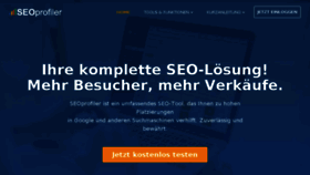 What Seoprofiler.de website looked like in 2017 (6 years ago)